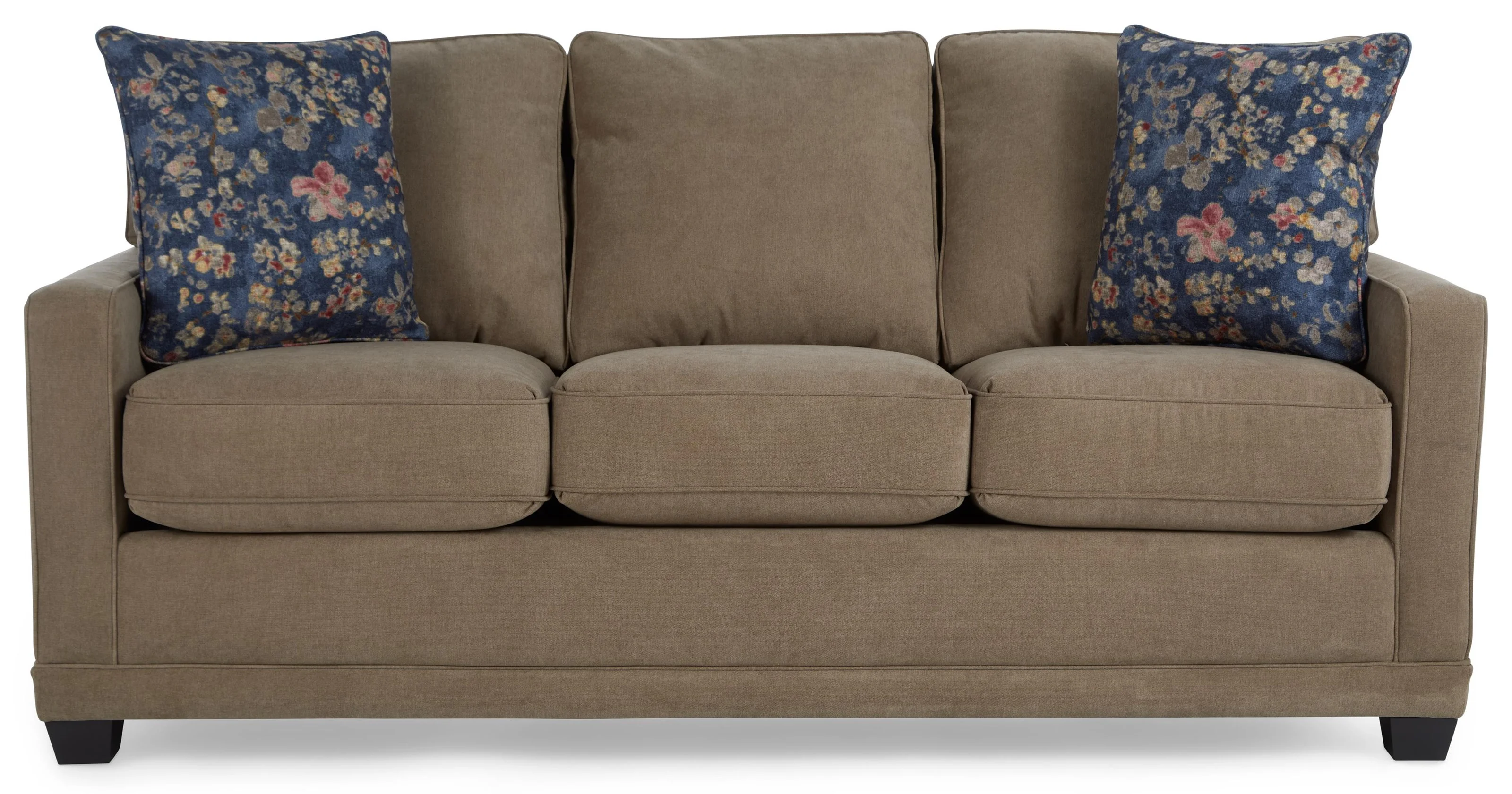 LaZBoy Kennedy LRU59364S Transitional Sofa with Wood Legs and Welt